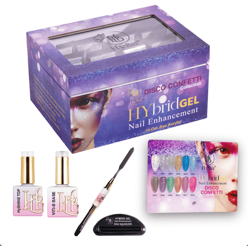 #5 DISCO CONFETTI 30ml Box Set - HyGEL® Hybrid Gel Nail System