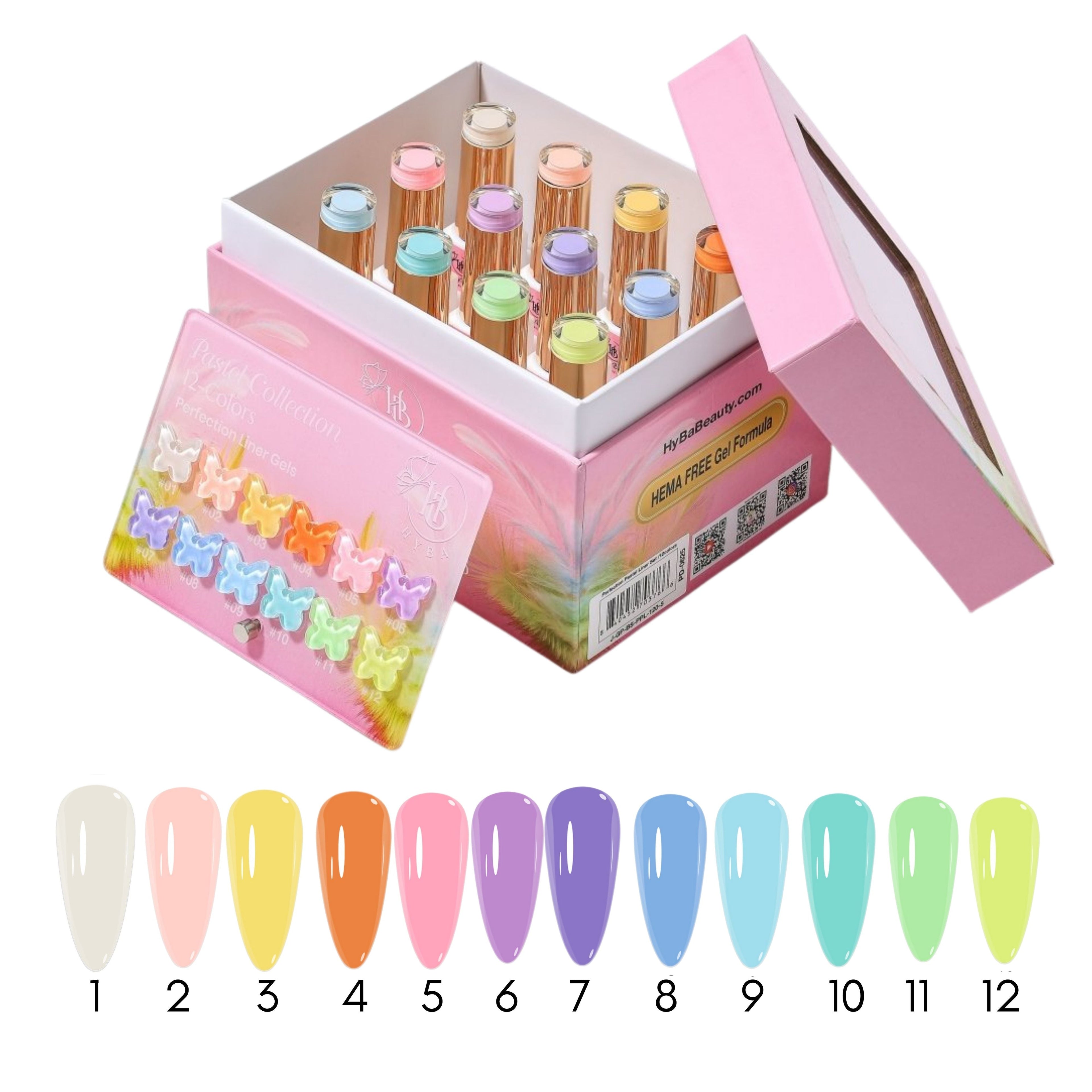 PASTEL Gel Liner Box Set / 12 colors